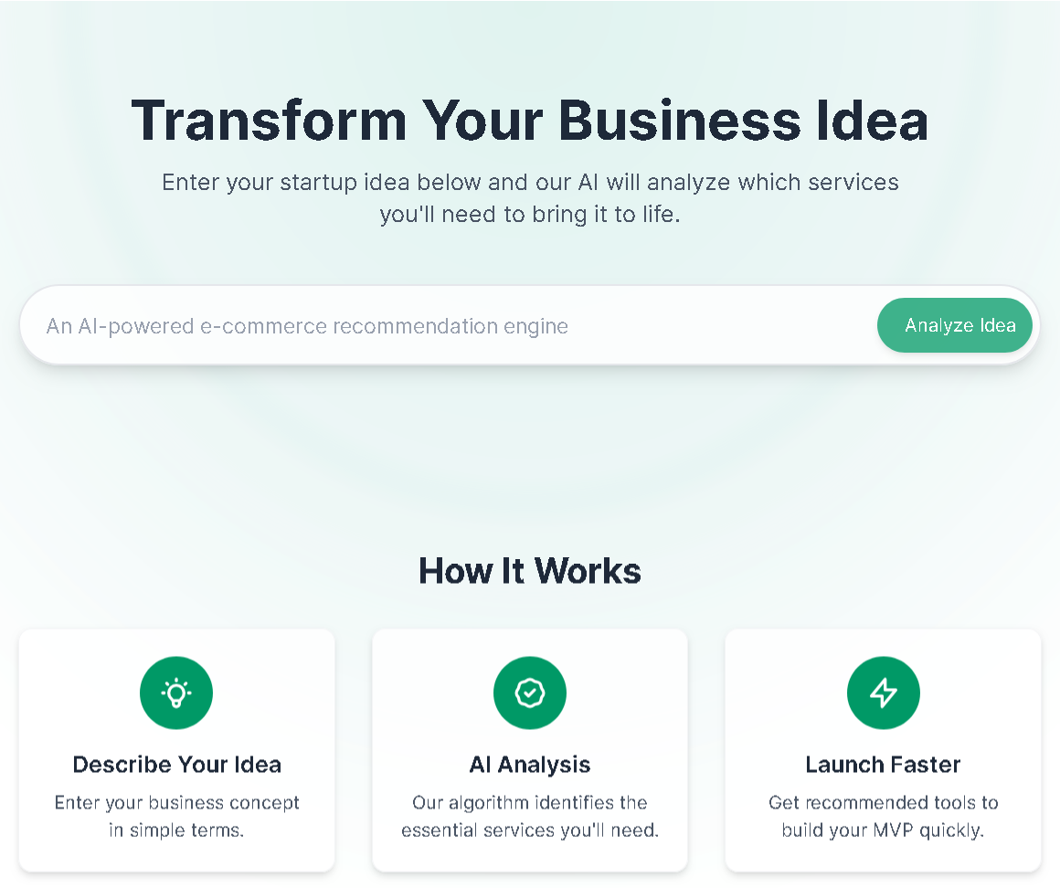Business Idea Analyzer preview